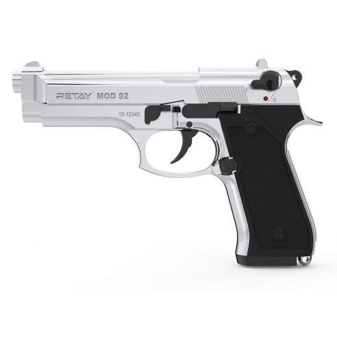 Pistolet d'alarme Retay Mod 92 Nickel