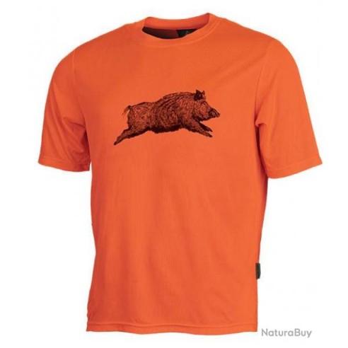 T-shirt orange sanglier- Treeland