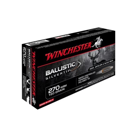 balles winchester 270wsm balistic silvertip