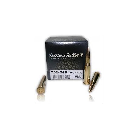 Cartouches Sellier&Bellot 7.62x54R 180gr