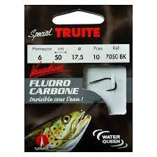 Hameçon Truite Fluoro Carbone  n"10 d/17.5
