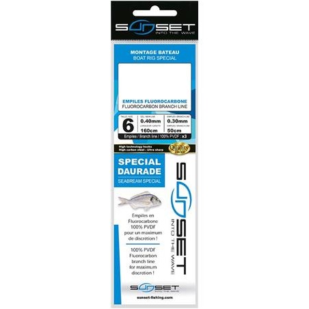 Bas de Ligne Surfcasting Spécial Daurade (taille au choix)