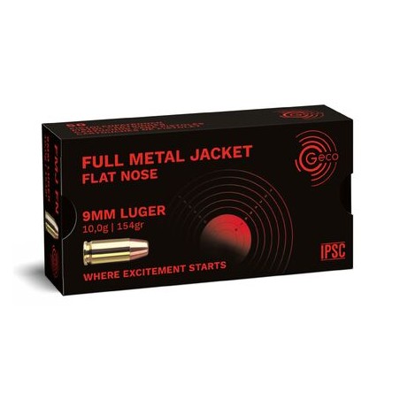 Cartouches Geco 9X19 Subsonic 154gr