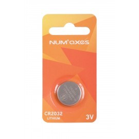 Pile lithium CR2032- num'axes
