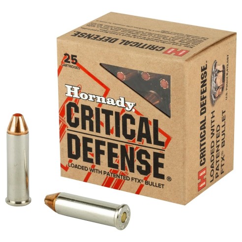 Cartouches Hornady 357mag GR FTX Critical Defense 125gr x25