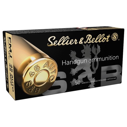 Cartouches Sellier&Bellot 45acp FMJ 230gr - 14.9g