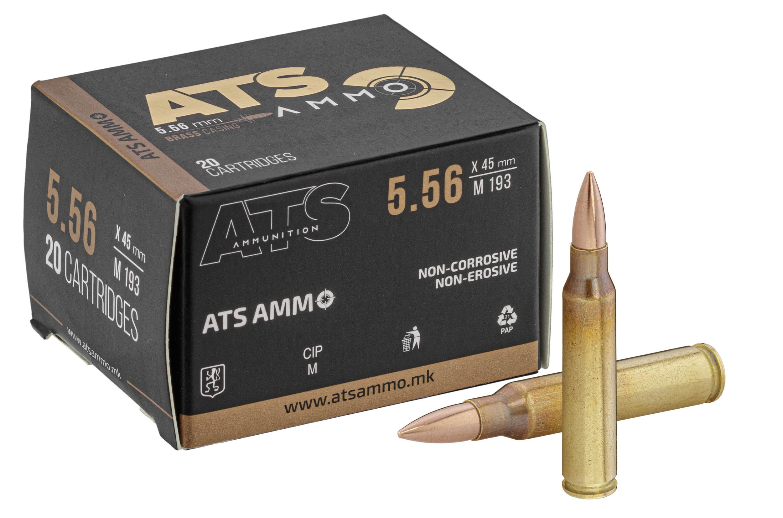 Cartouches ATS X-Force 5.56x45 FMJ 55gr x20