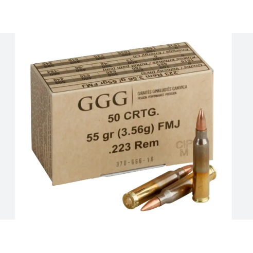 Cartouches GGG 223rem FMJ 55gr