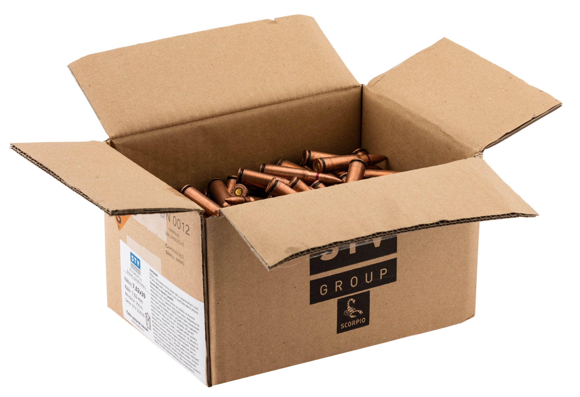 Cartouches STV Scorpio 7.62x39 FMJ x500