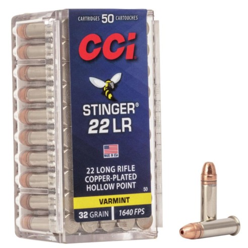 Cartouches CCI Stinger 22LR