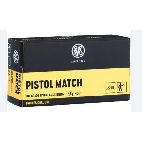Cartouches RWS Pistol Match 22LR