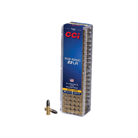 Cartouches CCI Subsonic small game 22LR x100