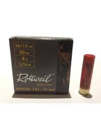 Cartouches Rottweil 12mm (Plombs au choix)