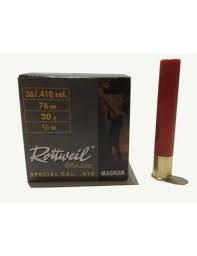 Cartouches ROTTWEIL 410 mag  (Plombs au choix)