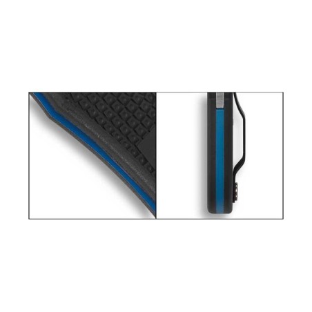 Couteau Spyderco Endura Thin Bleu line noir semi cranté