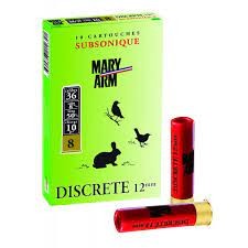 Cartouches Maryarm 12mm subsonique (Plombs au choix)
