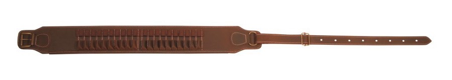 Cartouchière cuir vieilli grande chasse 20 balles