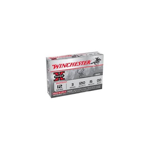 Cartouches Chevrotine Winchester CAL 12/76 15GR