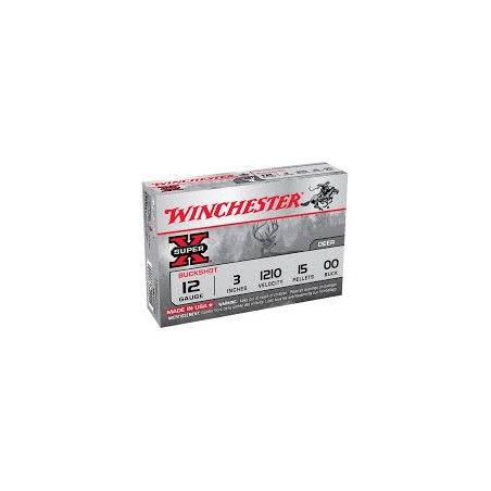Cartouches Chevrotine Winchester CAL 12/76 15GR