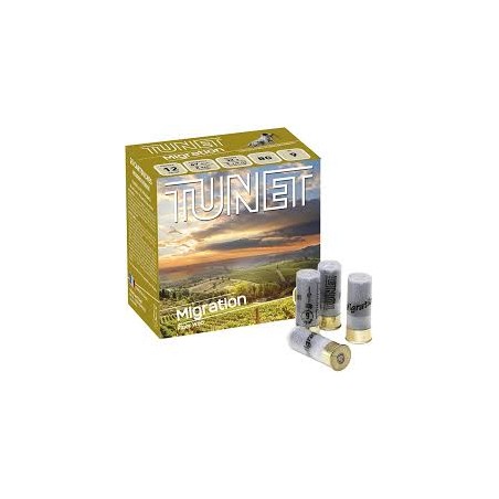 Cartouches Tunet Migration Bourre Grasse Cal 12/70 (Plombs au choix)