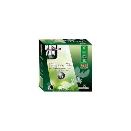 Cartouches Mary arm Puma 35 Bourre Grasse Cal 12/70 (Plombs au choix)