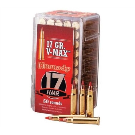 Cartouches Hornady V-Max 17 HMR 17gr