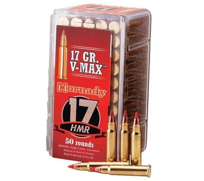 Cartouches Hornady V-Max 17 HMR 17gr