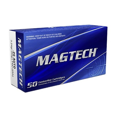 Cartouches Magtech 6.35 FMJ 50gr