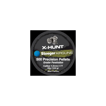 Boite 500 plomb à AIR X-HUNTER 4.5MM-0,56G Pointue
