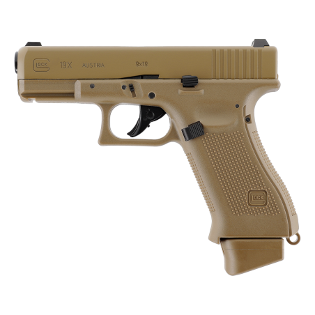 Glock 19X  6mm CO2 Coyote culasse amovible