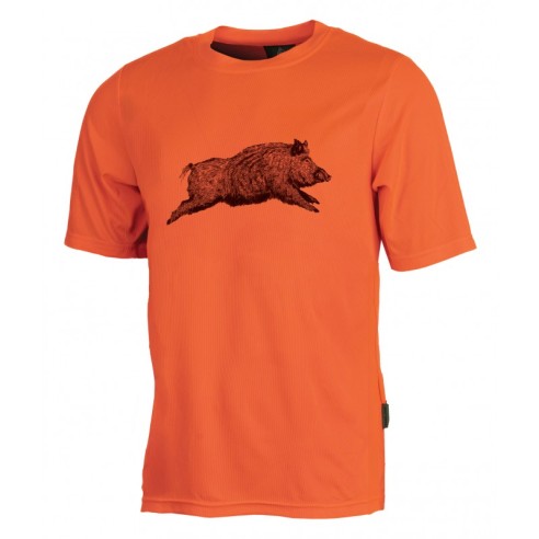 T-Shirt Enfant orange - Sanglier