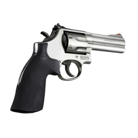 Poignée Hogue Smith & Wesson K, L-Frame Round Butt Noire