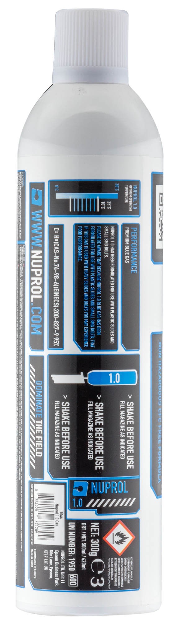 Nuprol - Gaz Premium 1.0 basse pression 650ml