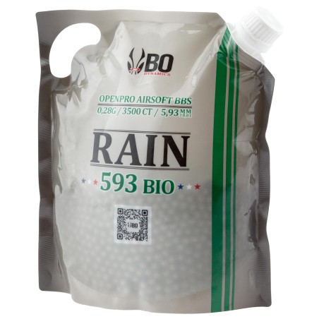 Billes airsoft 0.23gr RAIN BIO X3500