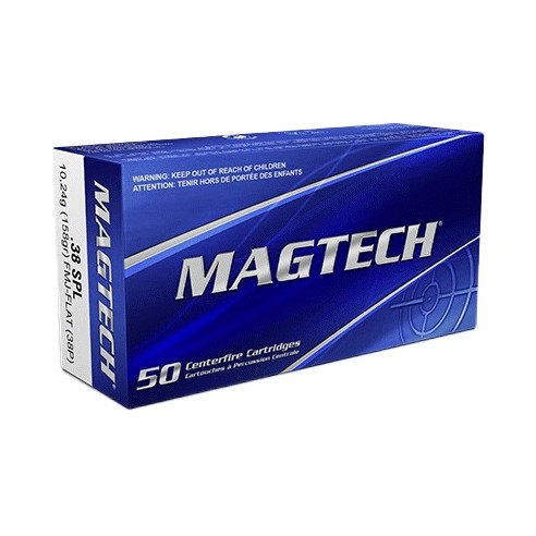 MAGTECH - Cartouches 38 SPL 158gr FMJ FLAT 38P