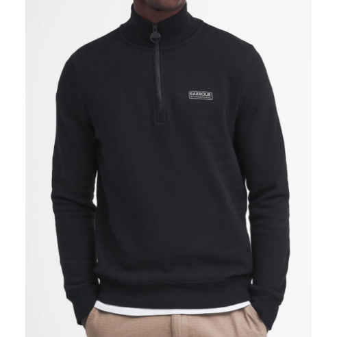 Sweat Barbour Essential avec fermeture éclair Noir