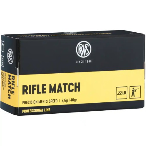 Cartouches RWS - Rifle match 22 LR