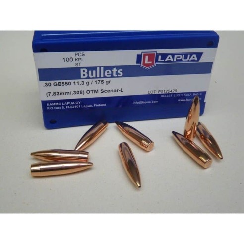 Lapua - 100 ogives cal 30 175GR