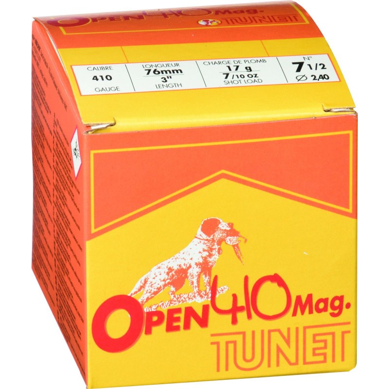 TUNET - Open 410 mag subsonique ( plombs aux choix)