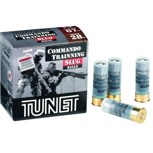 TUNET - Balles slug commando training 28g  cal12/70