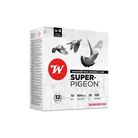 Winchester - Pack de 100 cartouches super Pigeon cal12 n°6