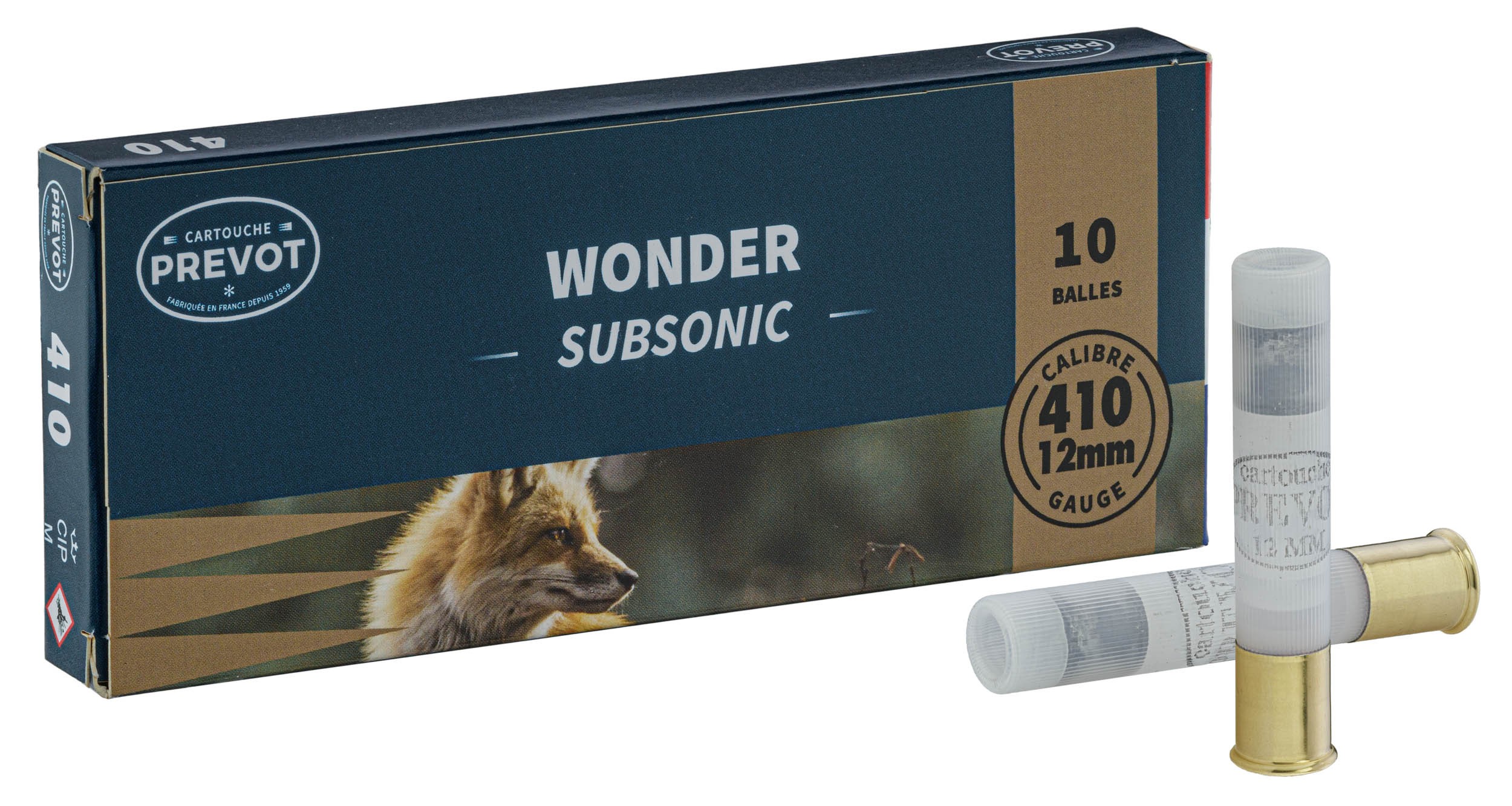 Prevot - Cartouches balles Wonder Subsonique Cal. 410/76