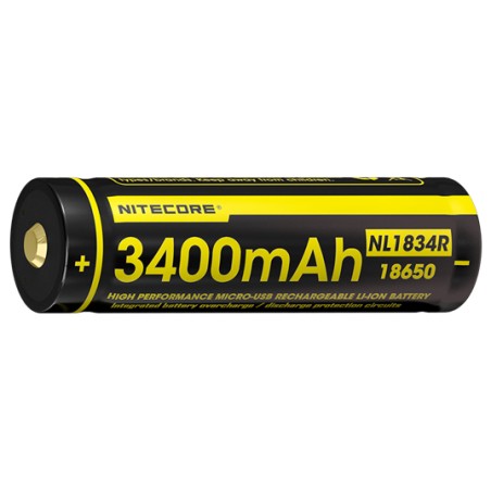 Nitecore - Batterie rechargeable 3400mah avec port usb