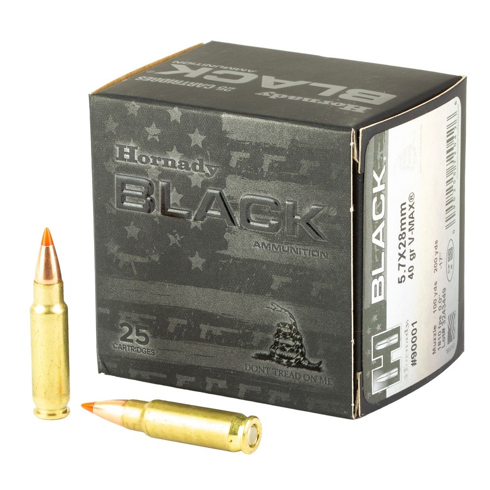 Munitions Hornady 5.7x28 FMJ 40g V-max