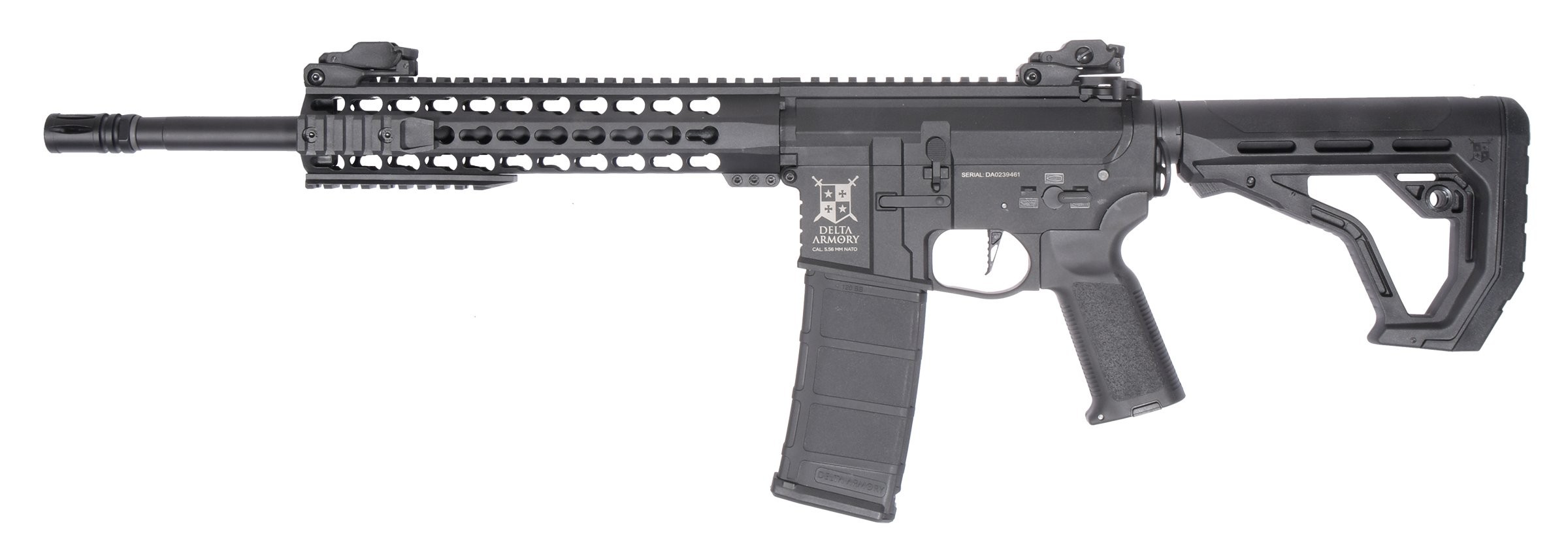 Delta Armory -  Pack M4 KeyMod 10 Noir Charlie AEG 1J