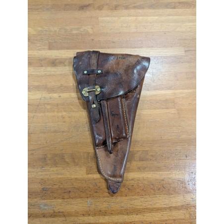 Etui pour pistolet Lathi L-35 en cuir + 2 chargeurs cal 9x19