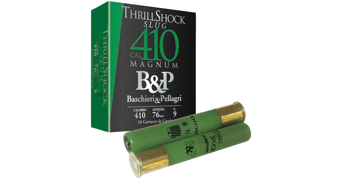 B&P Balle "Thrill shot slug" cal 410/76 - 9gr x10