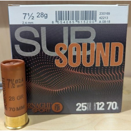 Cartouche Bornaghi Subsound 28gr n° 7 1/2