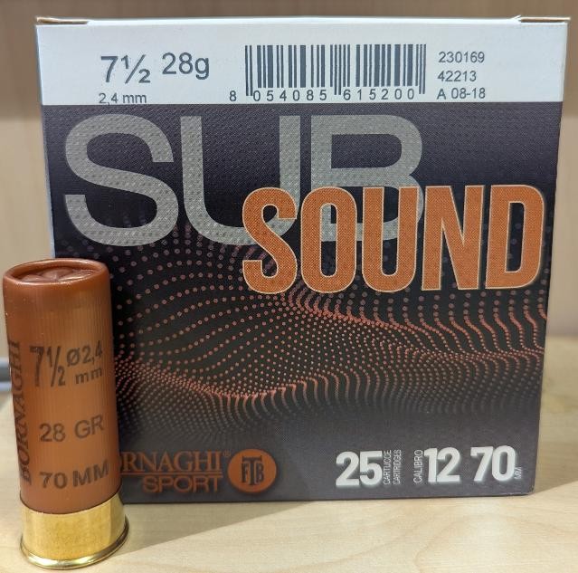 Cartouche Bornaghi Subsound 28gr n° 7 1/2