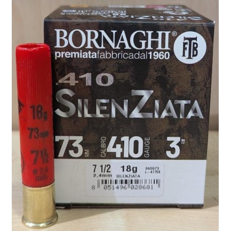 Cartouche Bornaghi Silenziata cal 410/73 18g n° 7,1/2